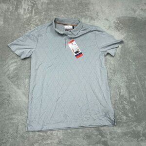 Modern Ambition Mens Short Sleeve Polo Shirt Size M Light Gray 6919